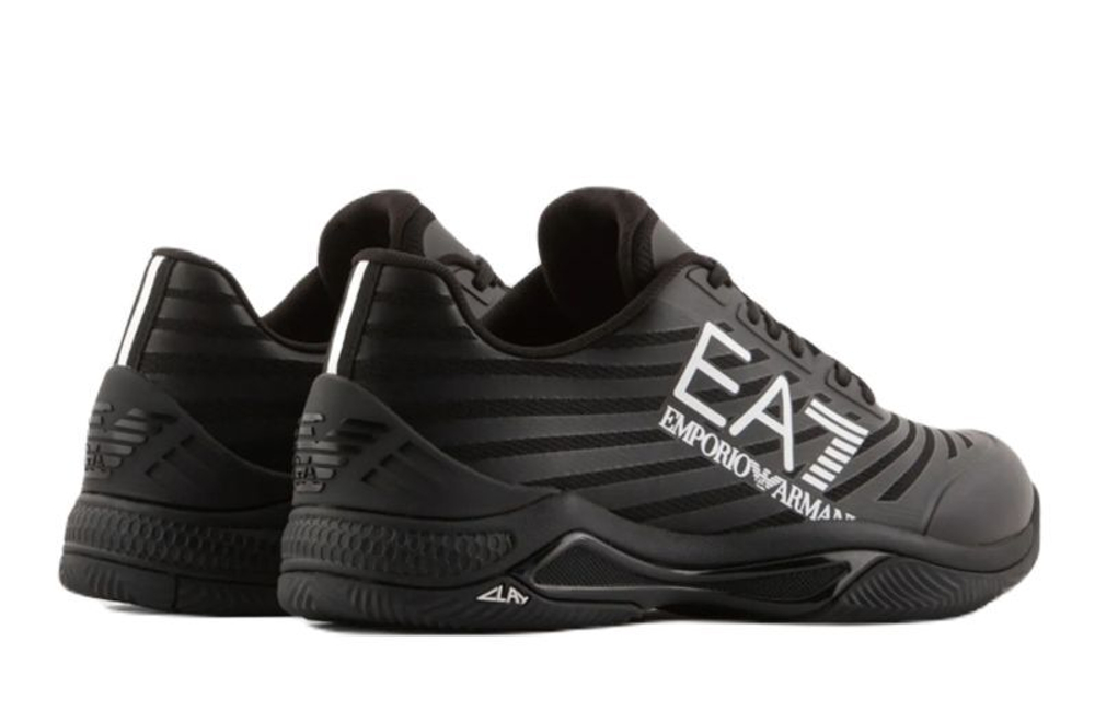 Мужские кроссовки теннисные EA7 Unisex Woven Sneaker Clay - черный
