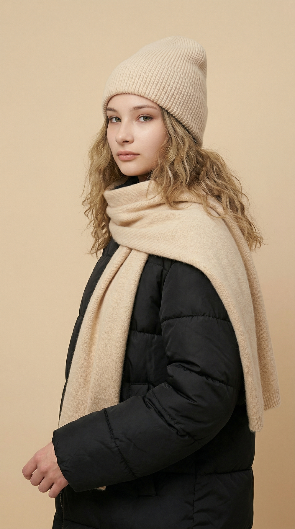 Шарф Ш402-08 бежевый