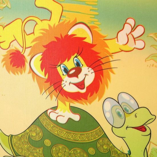 Корзина для игрушек СОЮЗМУЛЬТФИЛЬМ львенок и черепаха 36*58см ИГРАЕМ ВМЕСТЕ