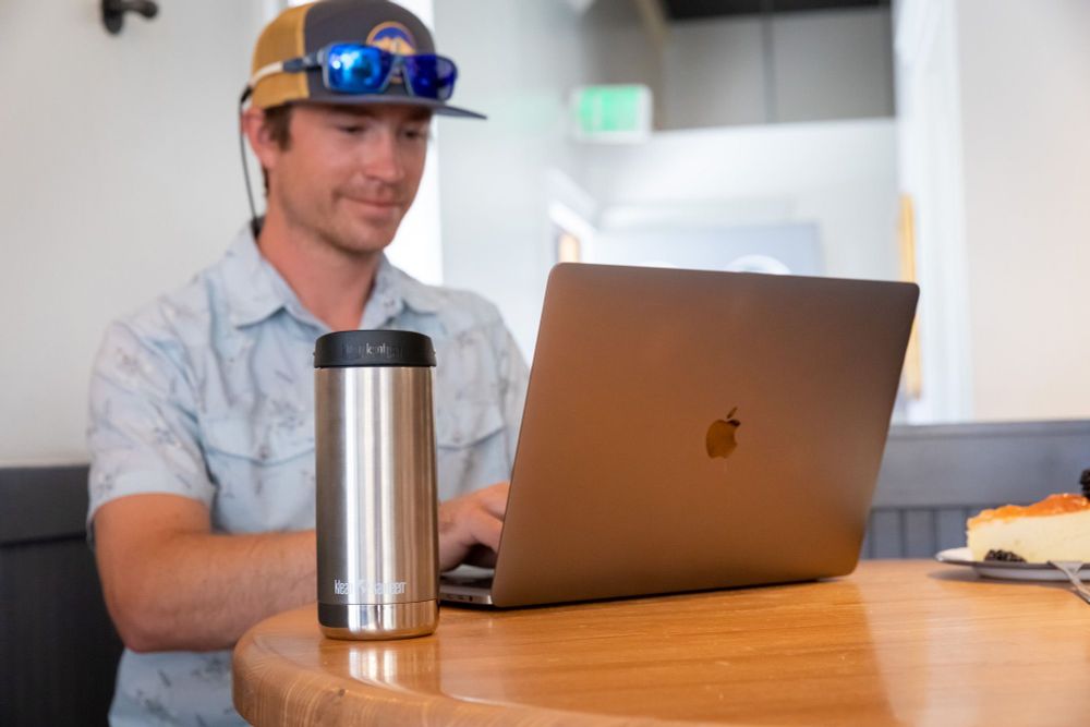 Термокружка Klean Kanteen TKWide Cafe Cap 16oz (473 мл) Brushed Stainless