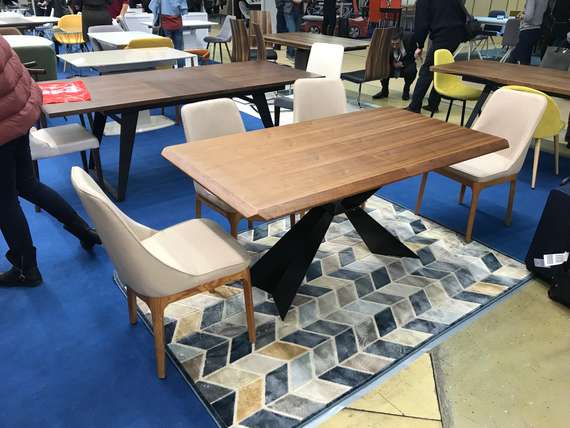 Стол раскладной Theo 160-200х90 см орех