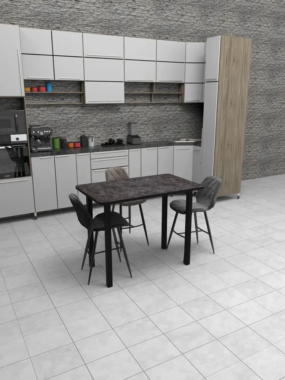 Обеденный стол "Кастило темный" 100х60 см