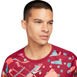 Мужская теннисная футболка Nike Court Dri-Fit Slam Tennis Top - noble red/white