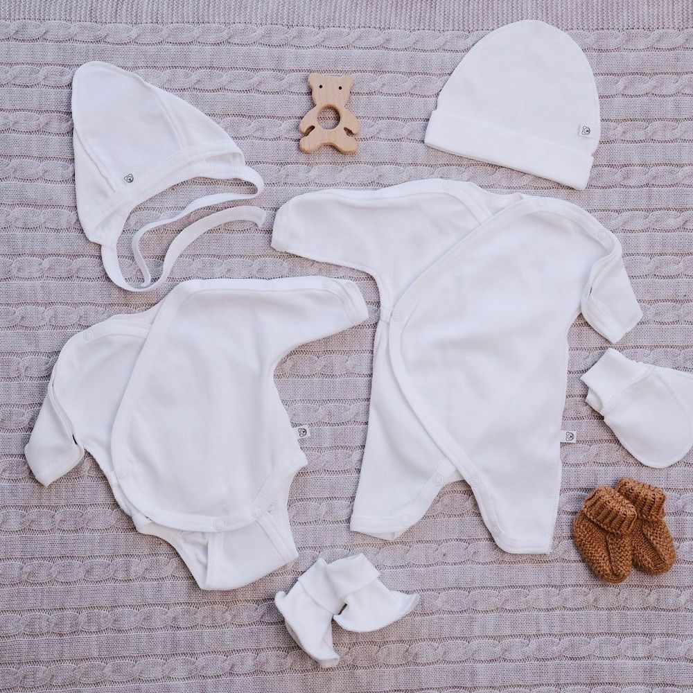 Слип распашной на кнопках для недоношенных "Тофу" 0+