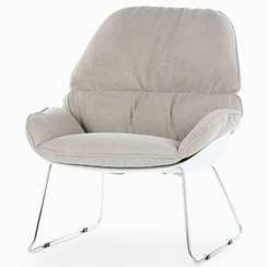 Кресло Bay, светло-серая ткань