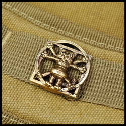 Клипса для системы MOLLE для рюкзака "Кот Да Винчи" , латунь