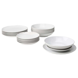 IKEA GODMIDDAG  (ИКЕА ГОДМИДДАГ)  -  Сервиз, 18 штук, белый