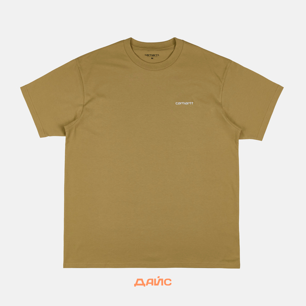 Футболка мужская Carhartt WIP Script Embroidery артикул:I030435_agate - купить в магазине Дайс