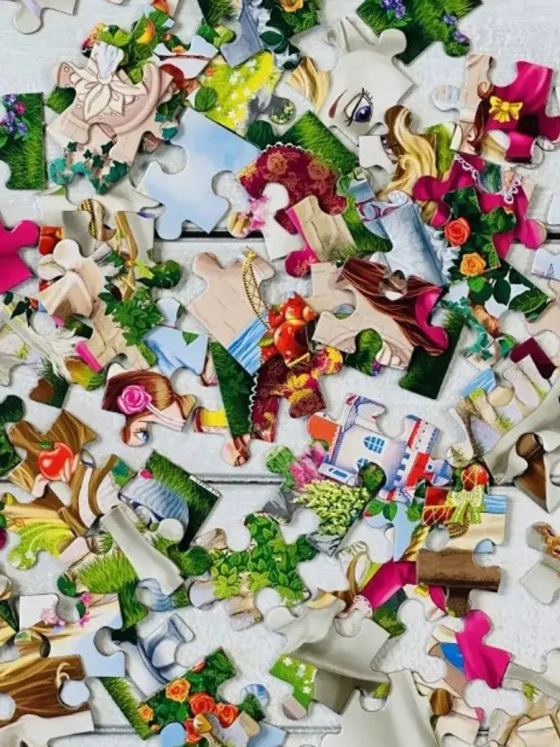 Пазл Принцесса и волшебный единорог, 104 элемента