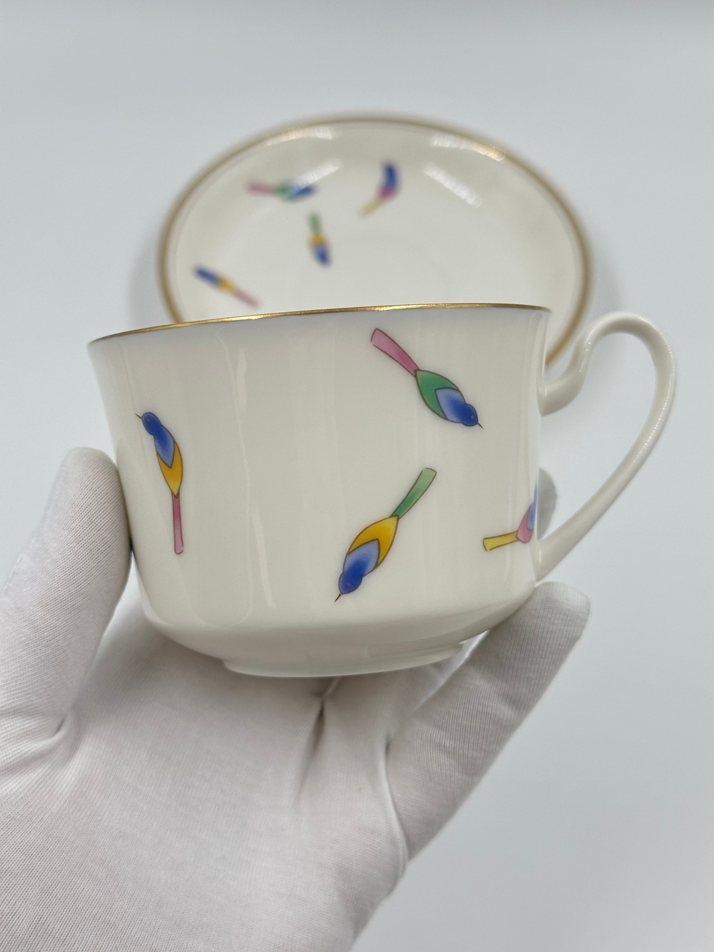 Чайная пара с птицами Koransha