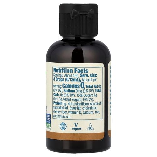 NOW Foods, Better Stevia®, жидкий подсластитель с нулевой калорийностью, французская ваниль, 59 мл (2 жидк. унции)