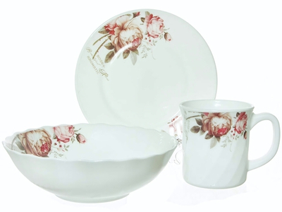 Набор для завтрака 3 предмета "Чайные розы" (78931)