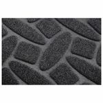 Коврик придверный 60х90 см, ЧЕРНЫЙ, грязезащитный, 430 г/м2, фактурный рисунок АЛМАЗ, ЛЮБАША, 701054