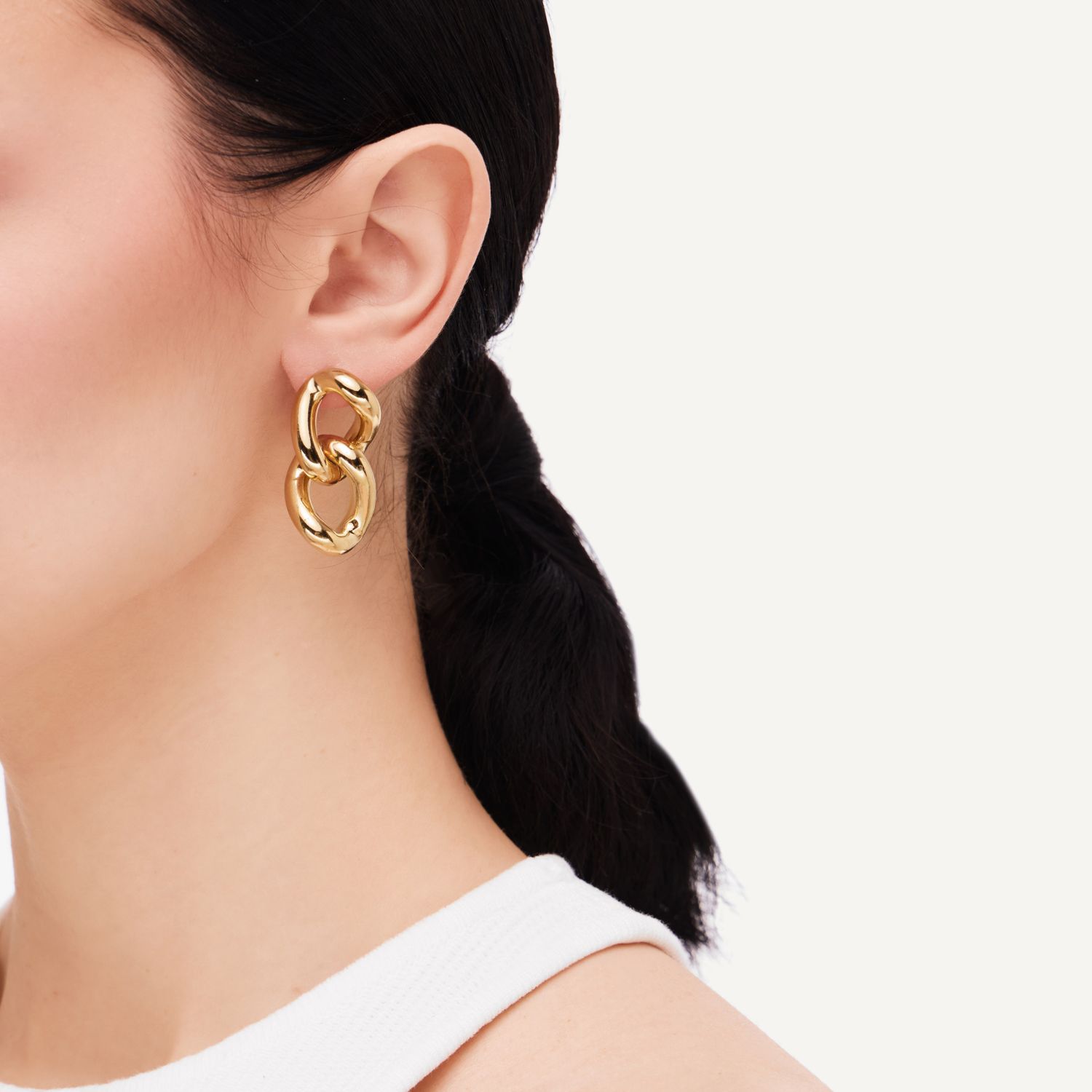 Серьги Chain Fraction Earrings – Gold