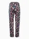 Брюки женские с принтом, цвет синий, размер 46