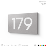 Номер на дверь 179, табличка на дверь для офиса, квартиры, кабинета, аудитории, склада, голубой 120х70 мм, Айдентика Технолоджи