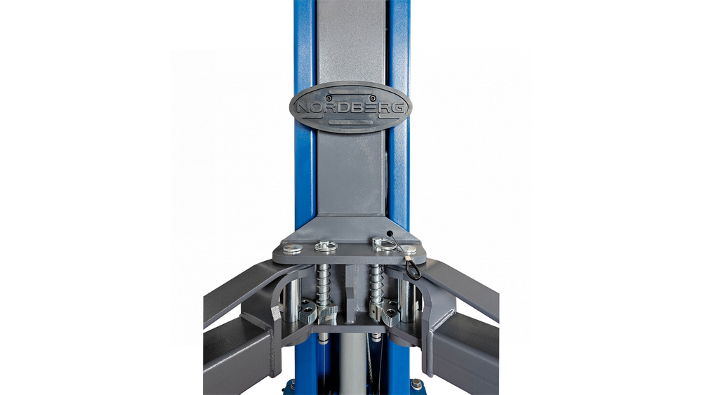 NORDBERG (N4120BM-4B_380) Подъемник 380V 2х стоечный 4т со снятием стопоров с одной колонны (синий)