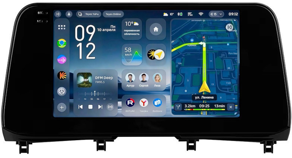 Магнитола для Lexus RX200t, RX300, RX350, RX450h AL20 2015-2019 (ШГУ 8" с шайбой) - Teyes CC4-PRO монитор 10.36" 2K QLED на Android 13, Snapdragon 778G, AI, CarPlay, DSP, 4G SIM-слот