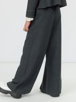 Брюки широкие для девочки AT991 темно-серый