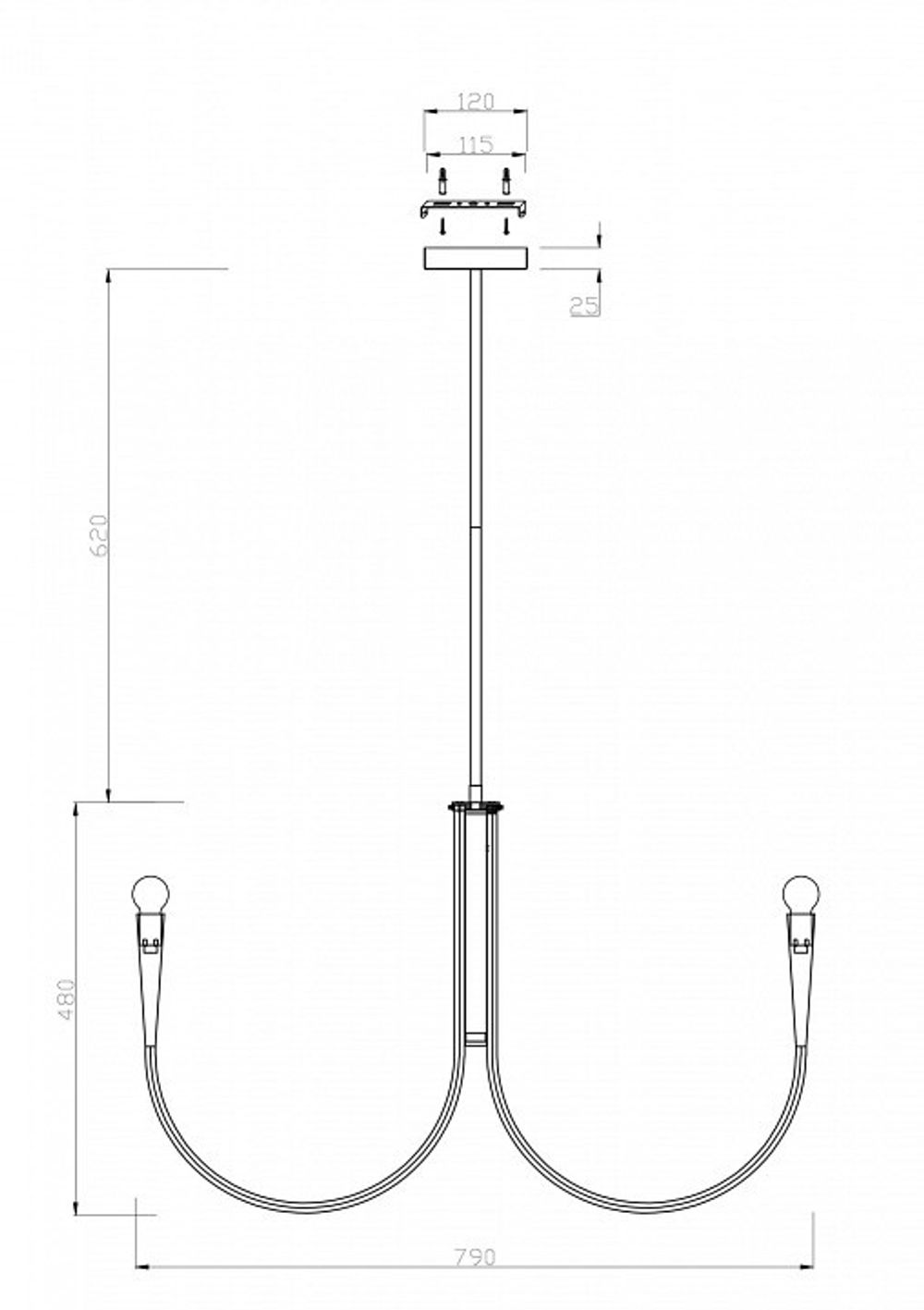 Люстра на штанге Freya Branches FR5253PL-08N