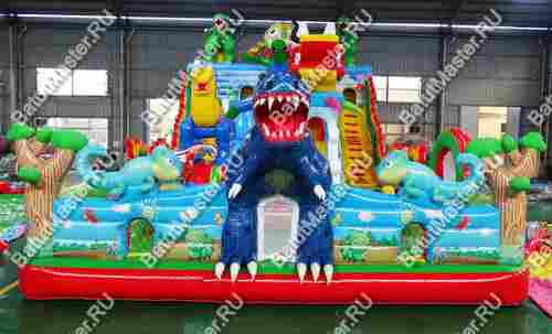 Коммерческий надувной батут "Монстры атакуют", 17*8*6 м