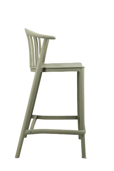 Стул полубарный Campo пластик зеленый