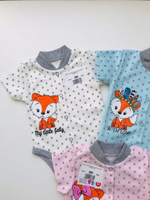 Боди кор.рукав "Лисята" (Карапуззики) (Размер: 80)