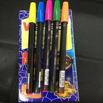 Ручка шариковая, 0,6мм, черный корпус, цвет микс, синяя