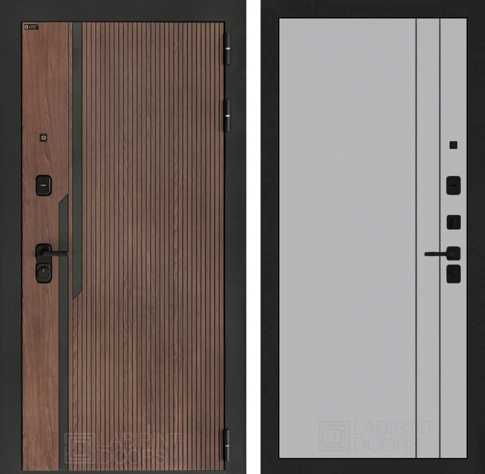 Кармина 10 серый рельеф с молдингом