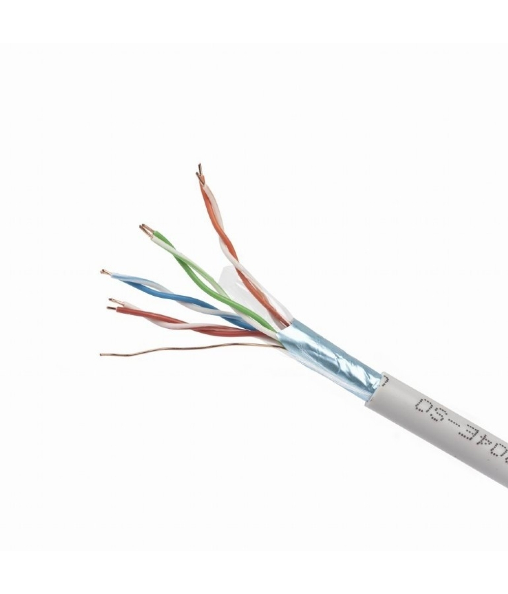 Cablexpert [FPC-5004E-SOL] Кабель FTP 5e, 4 пары, 0.48мм, CAA, 305м серый