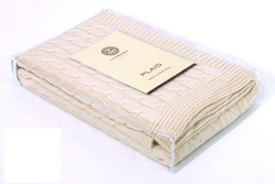 Элитный плед-покрывало Imperio 22 экрю от Luxberry упаковка