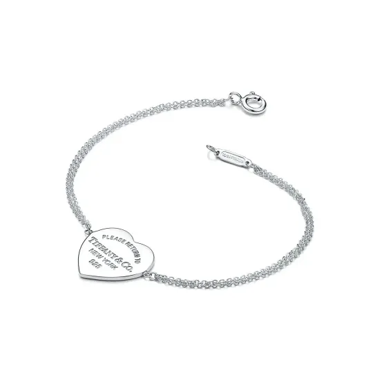Браслет Tiffany & Co. Heart Tag Double Chain