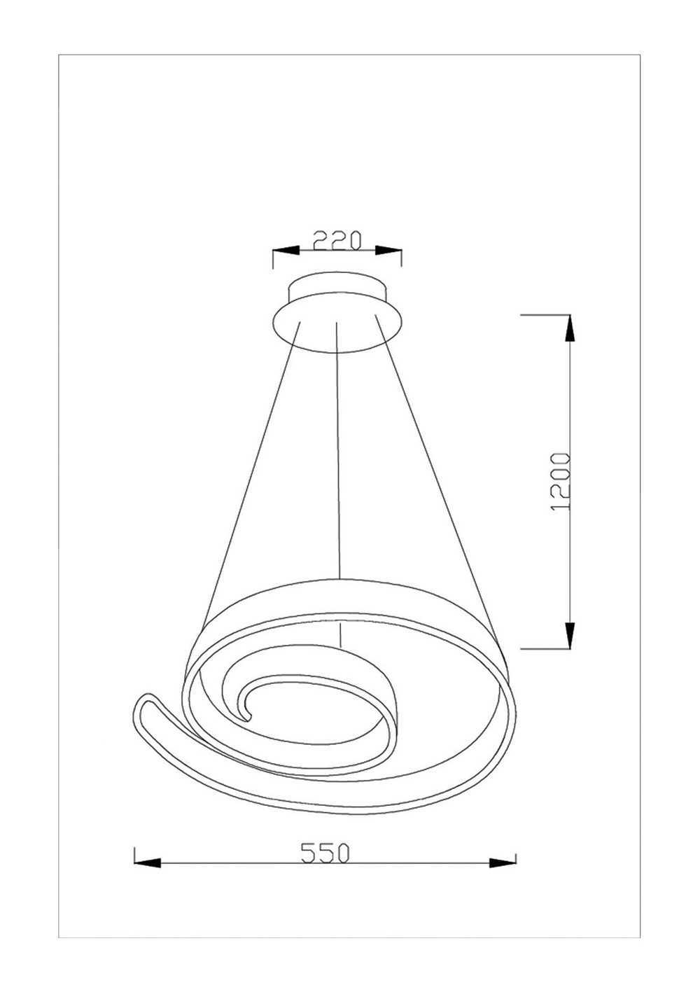 Светодиодная подвесная люстра Moderli V1950-PL Judo