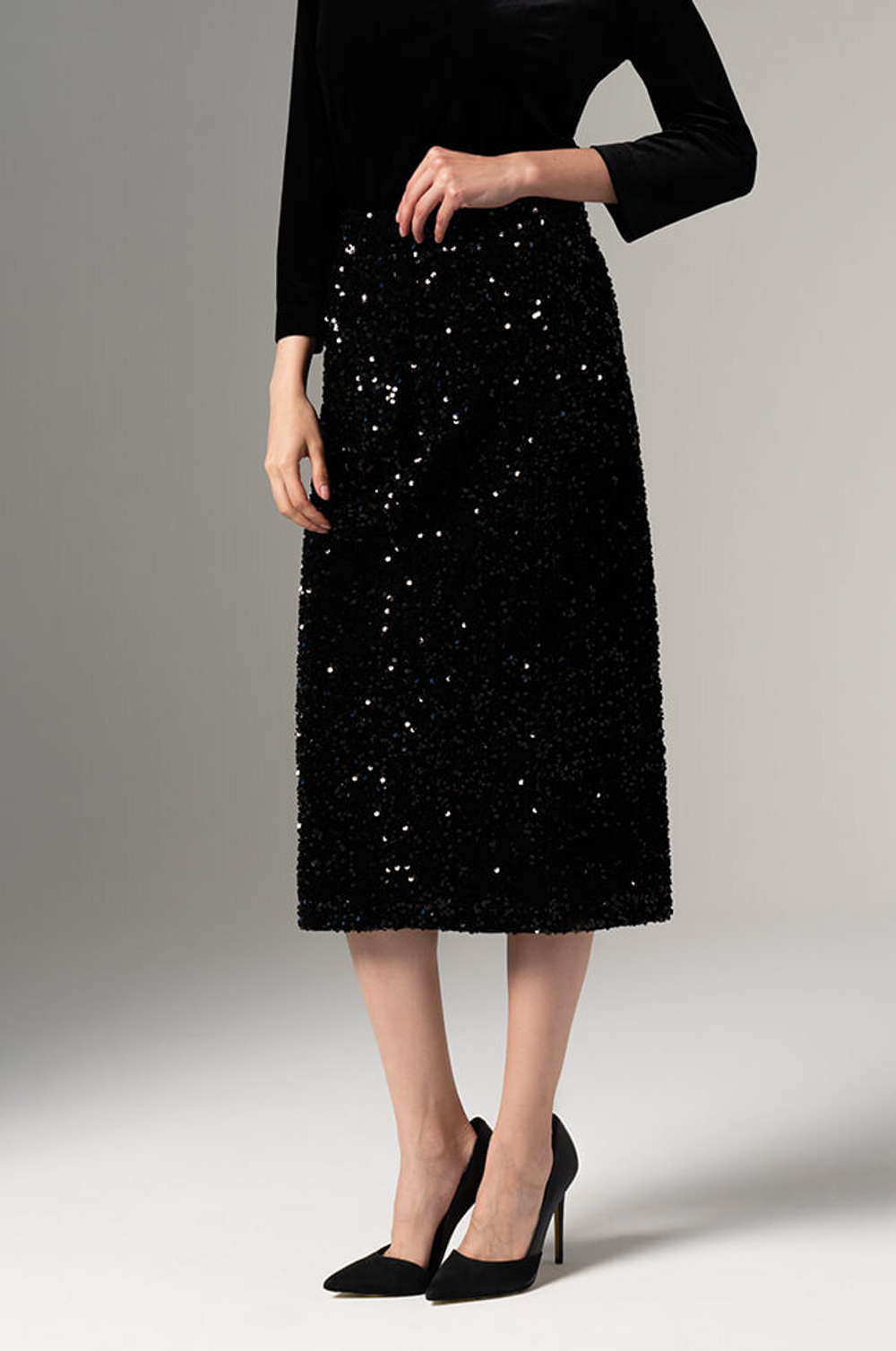 4847 Юбка женская (черный)