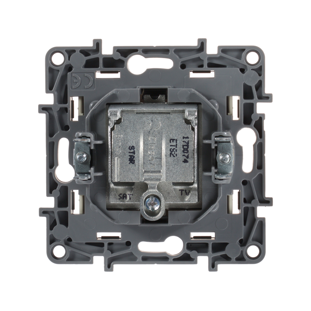 Розетка TV-SAT двухкабельная - слоновая кость ETIKA Legrand