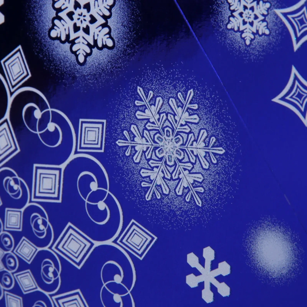 Наклейка на стекло «Морозы» 38*30 см, микс