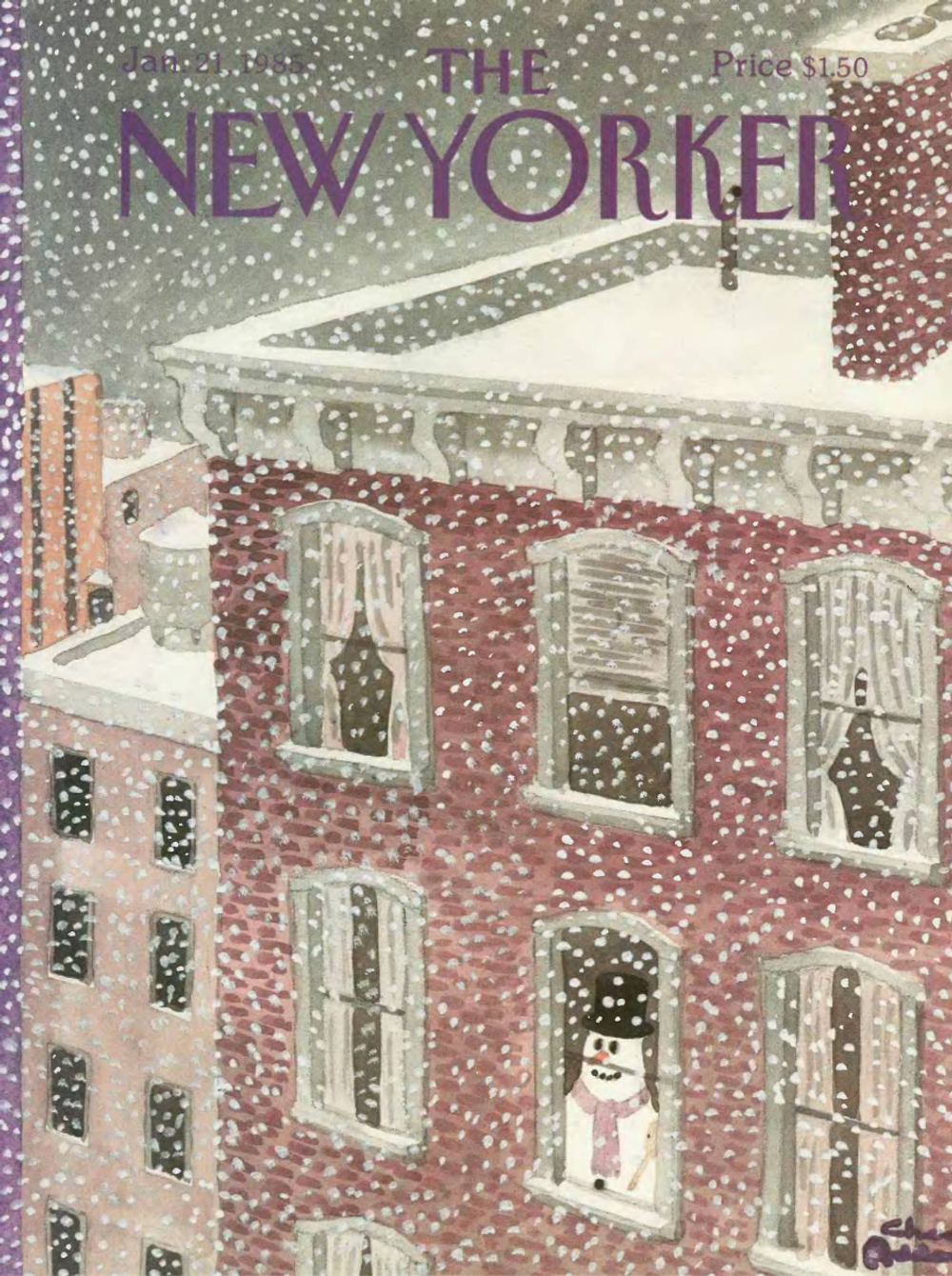 Журнал The New Yorker 21-01-1985