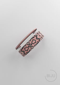 Схема PEYOTE, Схема браслета мозаичное плетение, узор из Miyuki Delica 11/0, файл PDF, №222