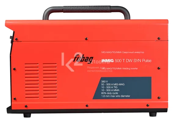 Сварочный полуавтомат инвертор Fubag INMIG 500T DW SYN PULSE + DRIVE INMIG DW SYN PULSE + шланг-пакет 5 м + горелка FB 400, 3 м