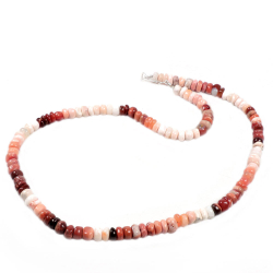 Бусы "Трос" опал розово-коричневый