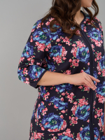 Халат Хф-362/синийголубой-пион