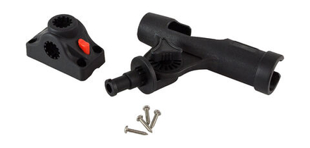 Держатель спиннинга черный в комплекте с креплением CFMT303