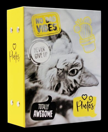 Фотоальбом 100 фото 10*15см Fluffy pets. Мяу, пластик.стр.