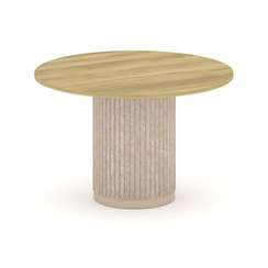 Felto Стол переговорный круглый D=1200 PR.C.SPRG-005.D Дуб Винченцо/Металл Капучино/Крем-брюле 1200*