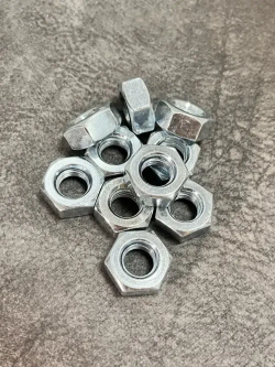 Гайка М10 шестигранная оцинкованная - 10 штук