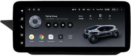 Магнитола Mercedes-Benz E W212 седан левый руль 2012-2015 NTG 4.5 - Teyes LUX ONE ROUND монитор 12.3" 2K QLED на Android 10, CarPlay, 4G SIM-слот