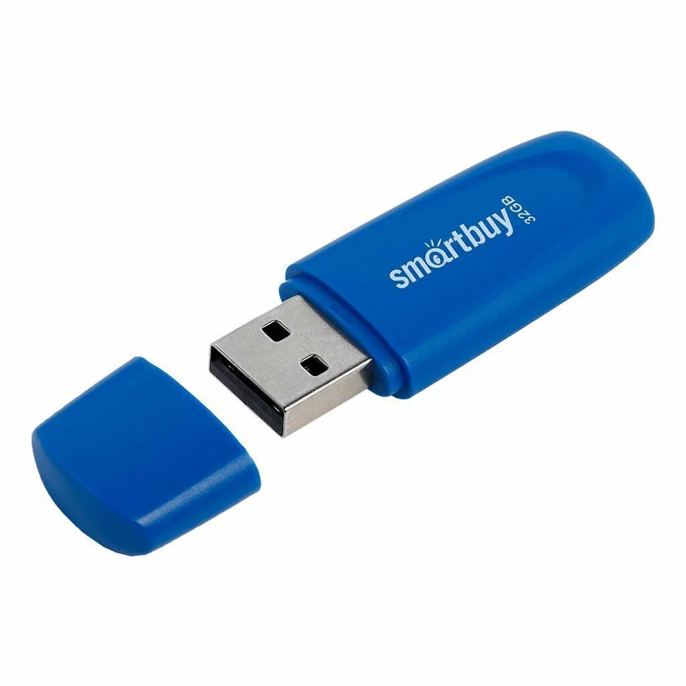 Флеш-драйв 32 GB USB 2.0 Smartbuy Scout Blue