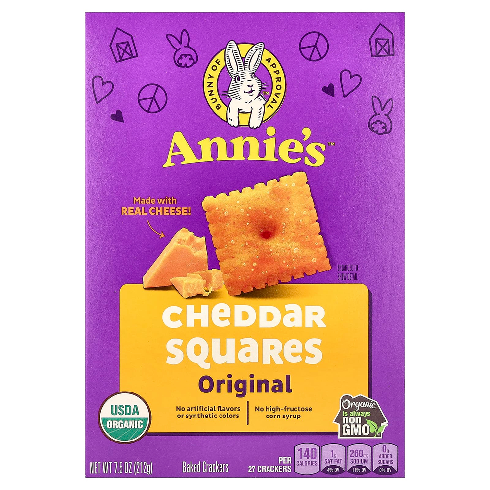 Annie's Homegrown, органический чеддер, оригинальный вкус, 213 г (7,5 унции)