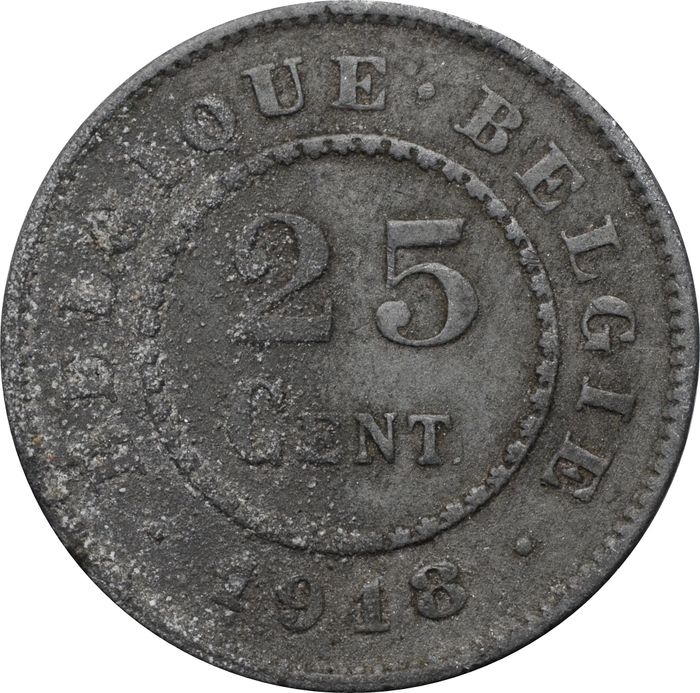 25 сантимов 1918 Бельгия