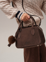 Замшевая сумка DBR 31348 темно-коричневый